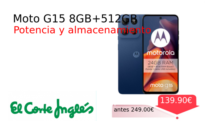 Moto G15 8GB+512GB