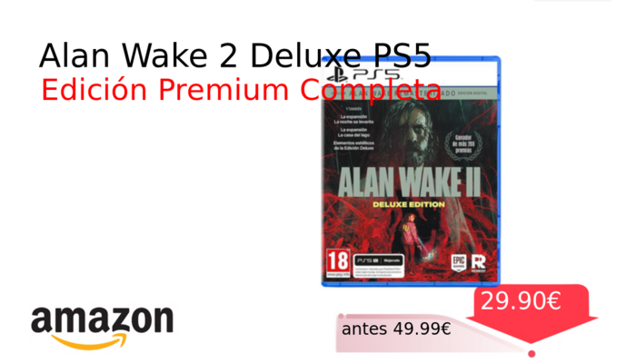 Alan Wake 2 Deluxe PS5