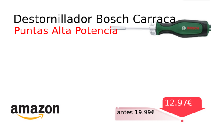 Destornillador Bosch Carraca