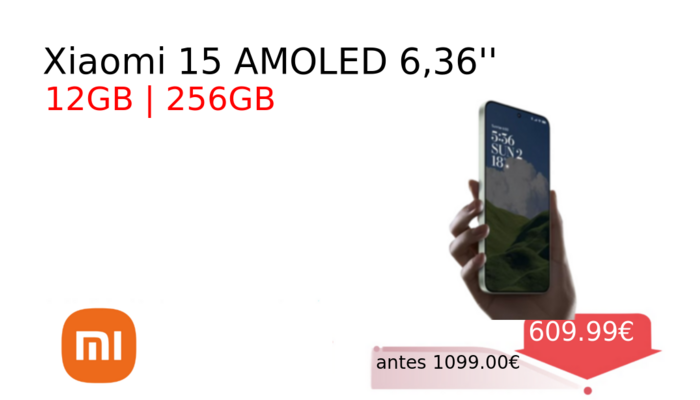 Xiaomi 15 AMOLED 6,36''