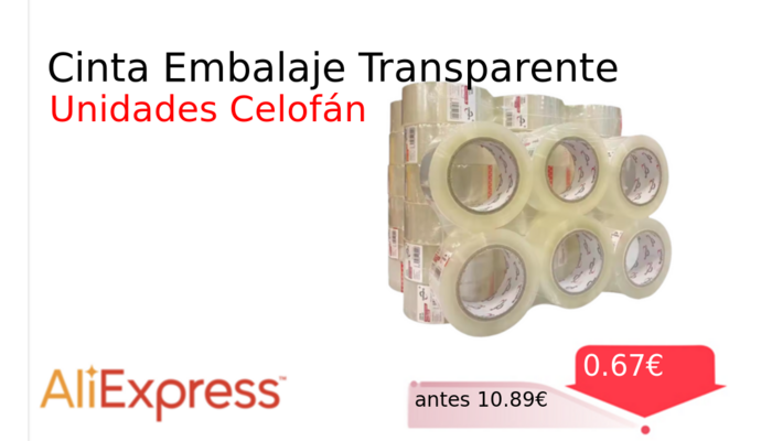 Cinta Embalaje Transparente