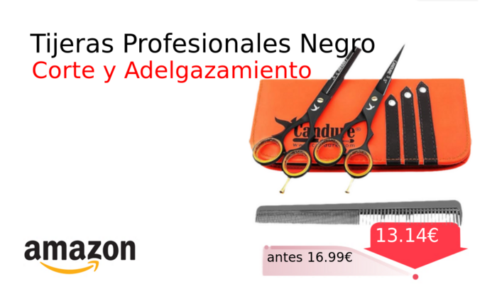 Tijeras Profesionales Negro