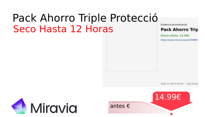 Pack Ahorro Triple Protecció