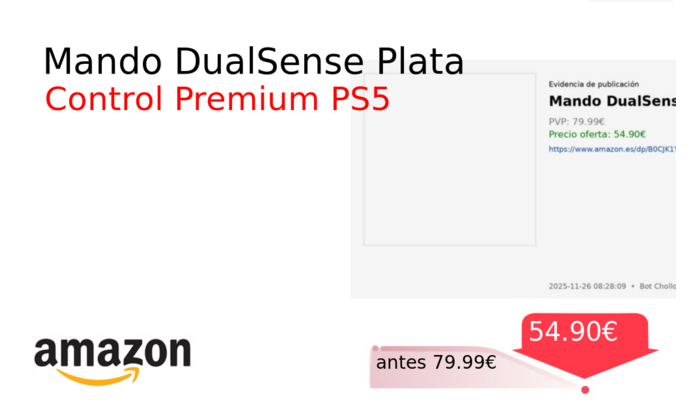 Mando DualSense Plata
