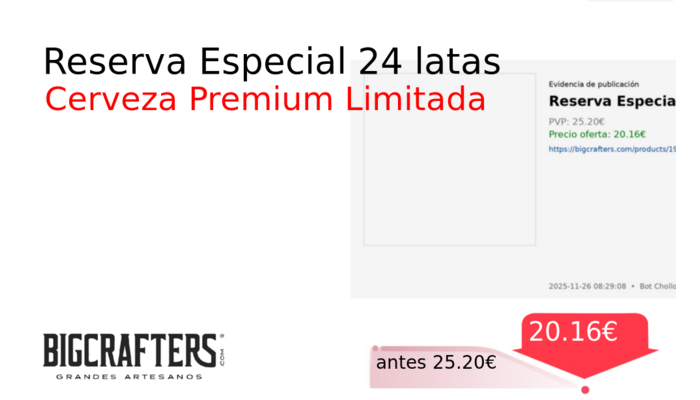 Reserva Especial 24 latas