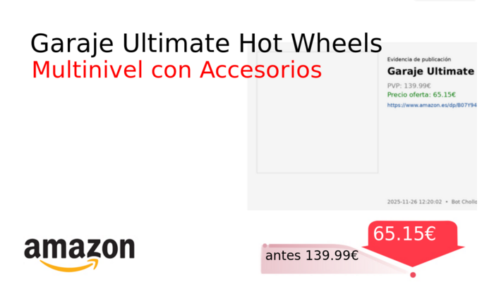 Garaje Ultimate Hot Wheels