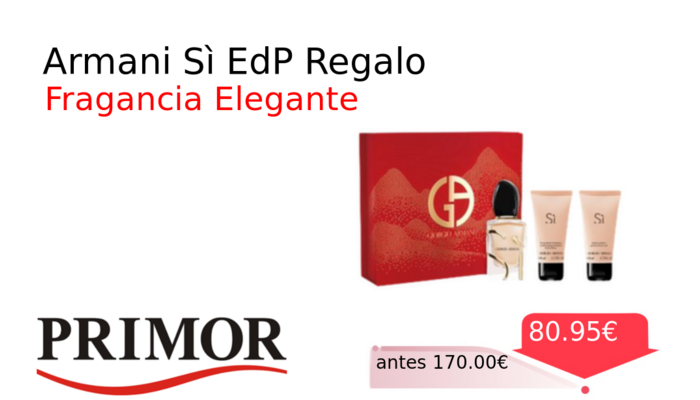 Armani Sì EdP Regalo