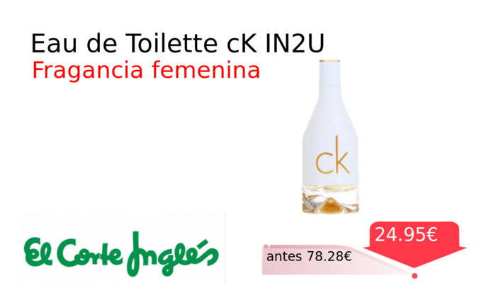 Eau de Toilette cK IN2U