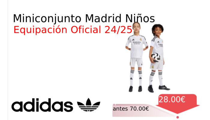 Miniconjunto Madrid Niños