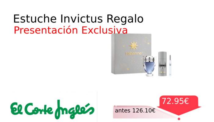 Estuche Invictus Regalo