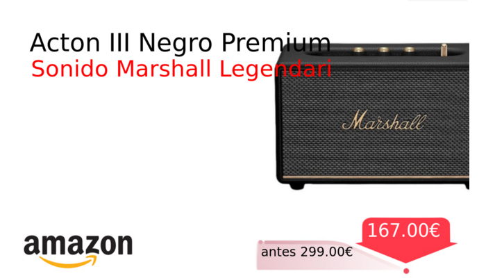 Acton III Negro Premium