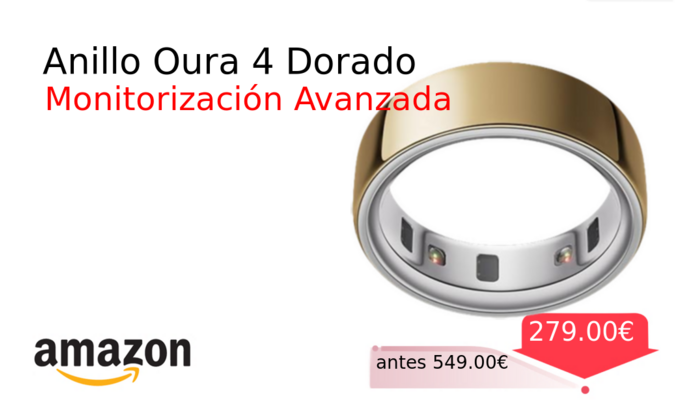 Anillo Oura 4 Dorado