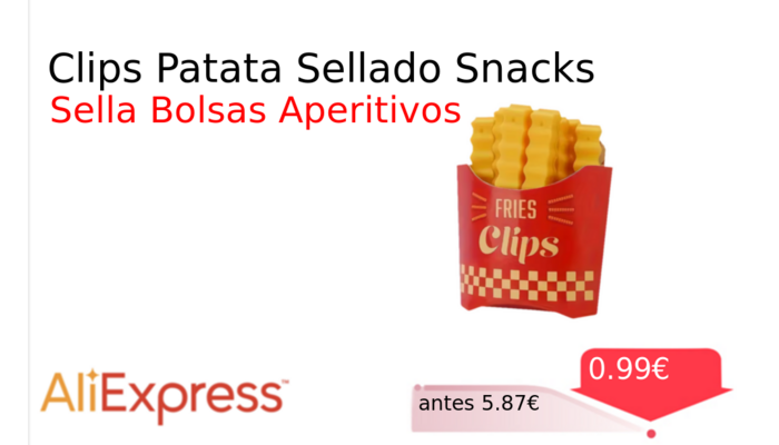 Clips Patata Sellado Snacks