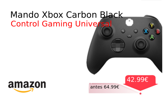 Mando Xbox Carbon Black