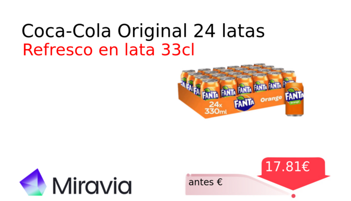 Coca-Cola Original 24 latas