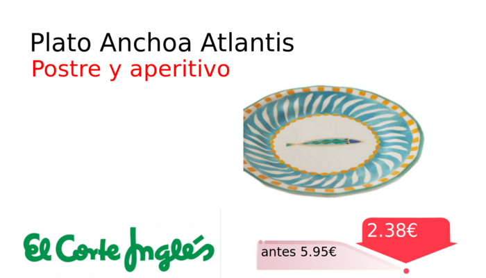 Plato Anchoa Atlantis