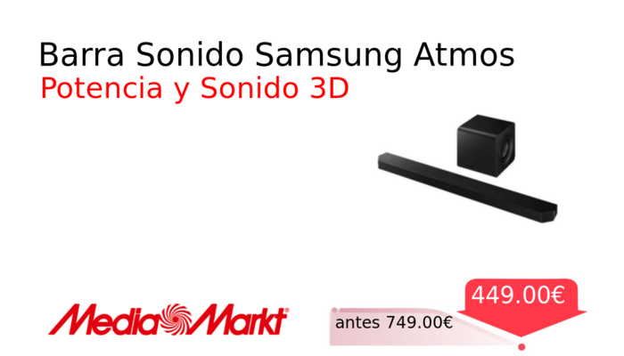 Barra Sonido Samsung Atmos
