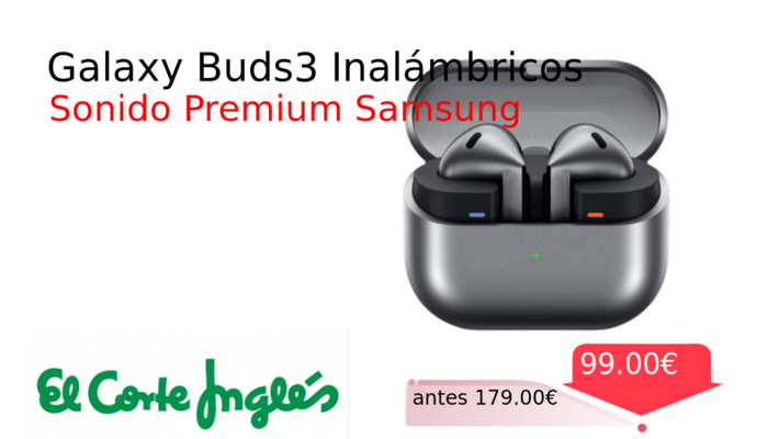 Galaxy Buds3 Inalámbricos