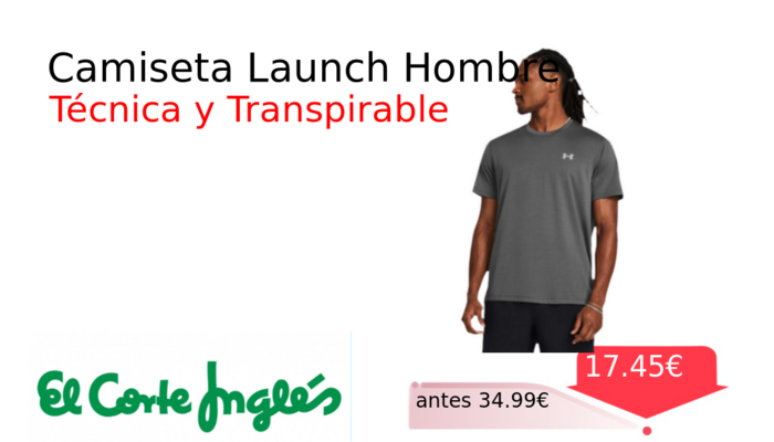 Camiseta Launch Hombre