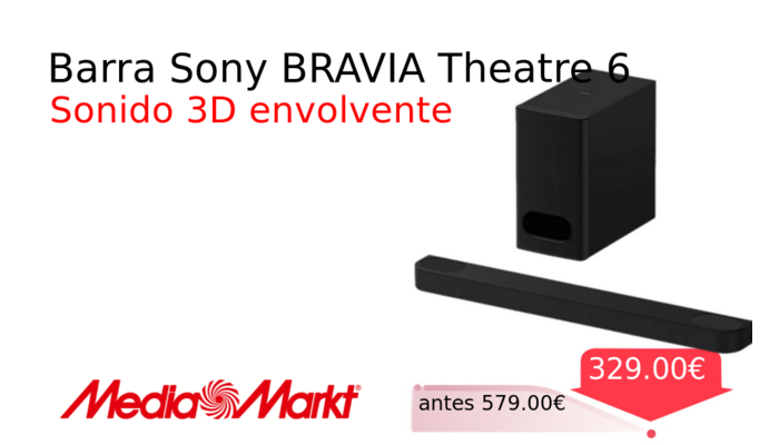 Barra Sony BRAVIA Theatre 6