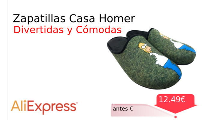 Zapatillas Casa Homer