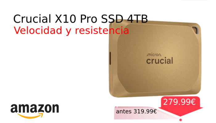 Crucial X10 Pro SSD 4TB