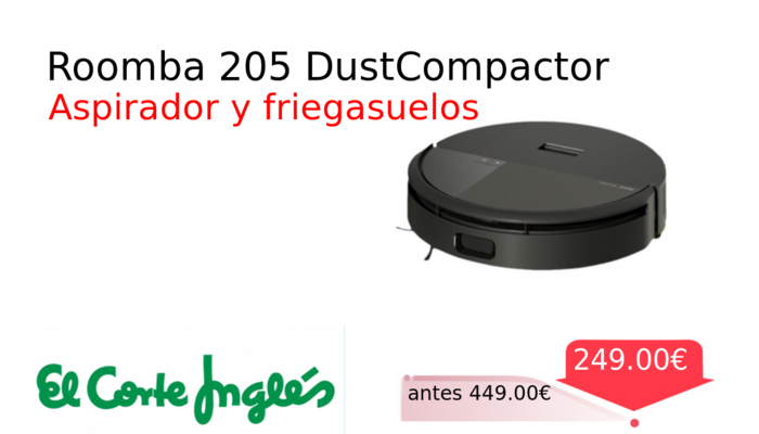 Roomba 205 DustCompactor