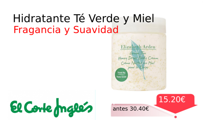 Hidratante Té Verde y Miel