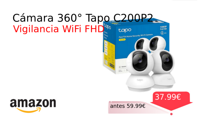Cámara 360° Tapo C200P2