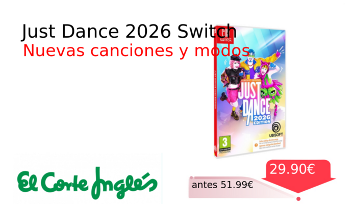 Just Dance 2026 Switch