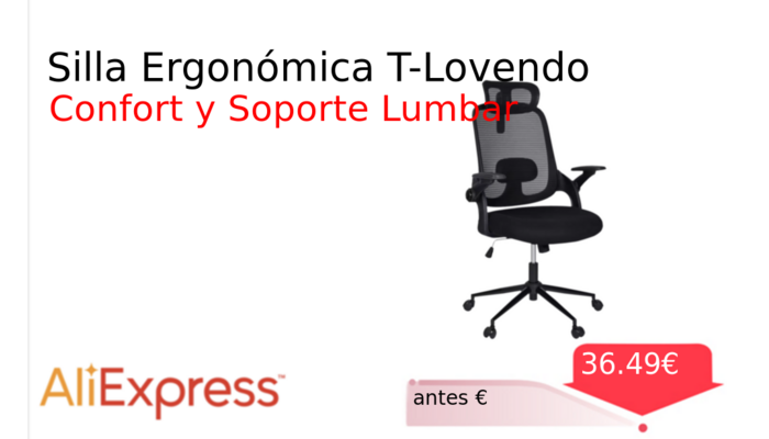 Silla Ergonómica T-Lovendo
