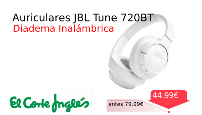 Auriculares JBL Tune 720BT