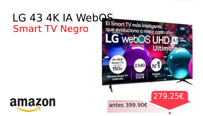 LG 43 4K IA WebOS