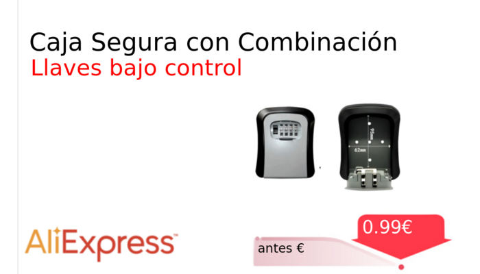 Caja Segura con Combinación