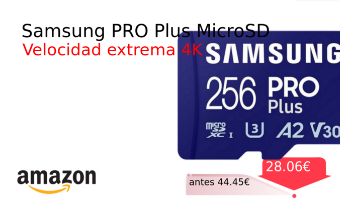 Samsung PRO Plus MicroSD