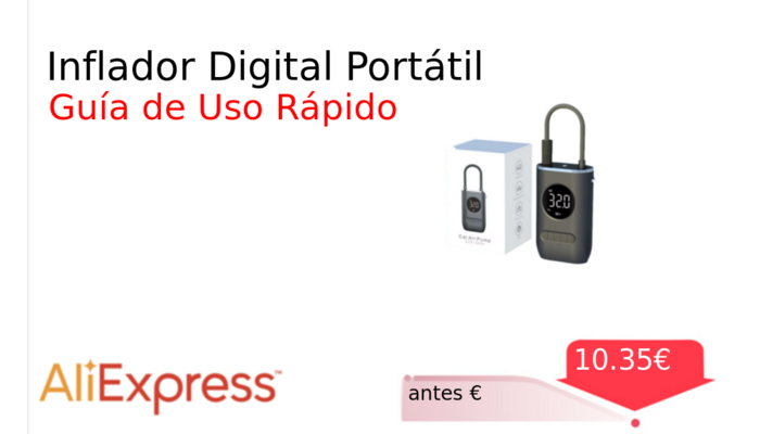 Inflador Digital Portátil