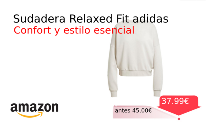 Sudadera Relaxed Fit adidas