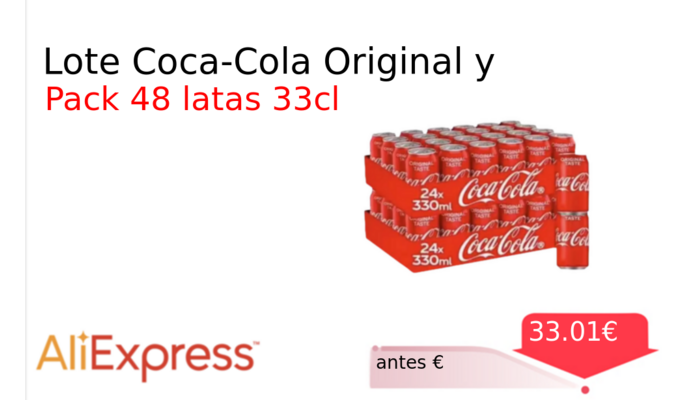 Lote Coca-Cola Original y