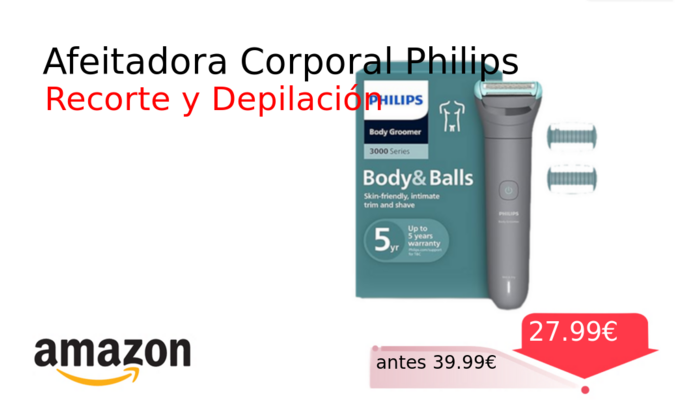 Afeitadora Corporal Philips