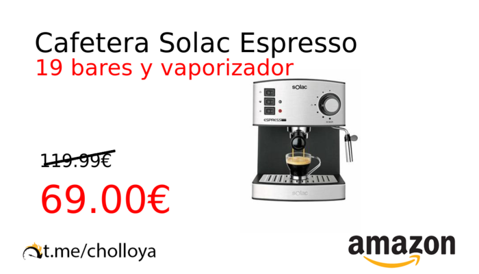 Cafetera Solac Espresso