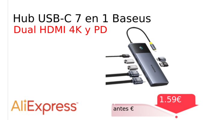 Hub USB-C 7 en 1 Baseus