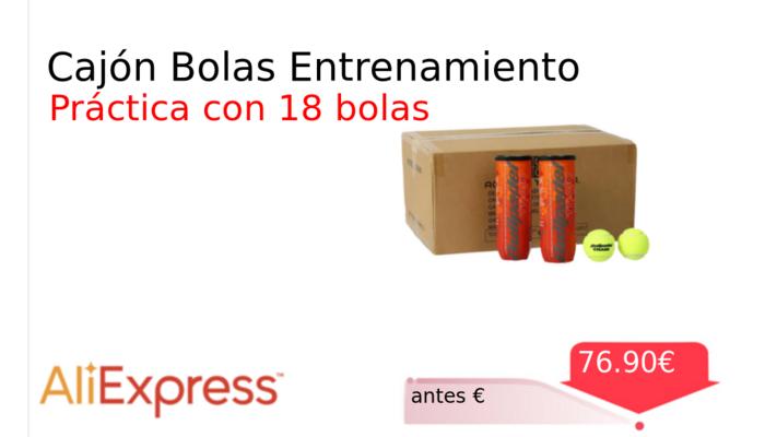 Cajón Bolas Entrenamiento