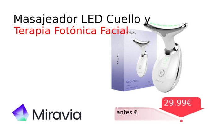 Masajeador LED Cuello y
