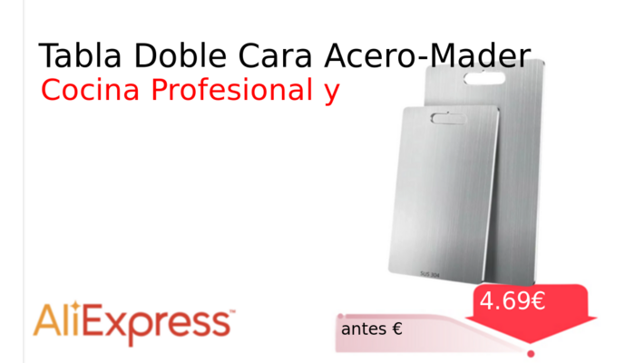 Tabla Doble Cara Acero-Mader