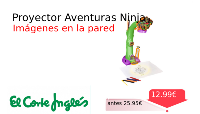 Proyector Aventuras Ninja