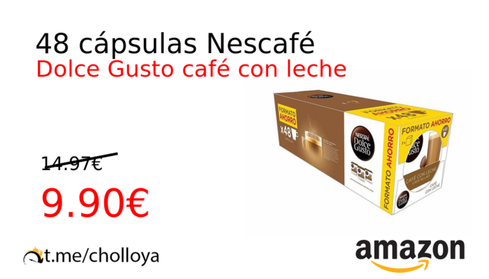 48 cápsulas Nescafé