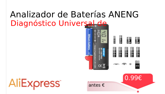 Analizador de Baterías ANENG