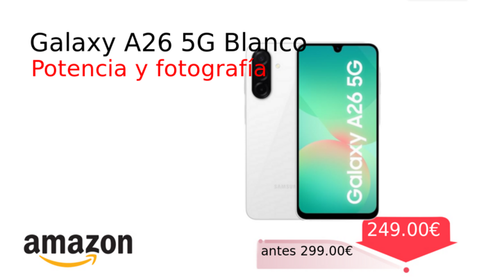 Galaxy A26 5G Blanco