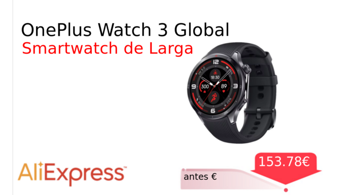 OnePlus Watch 3 Global