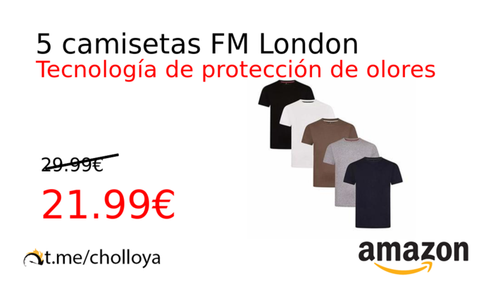 5 camisetas FM London